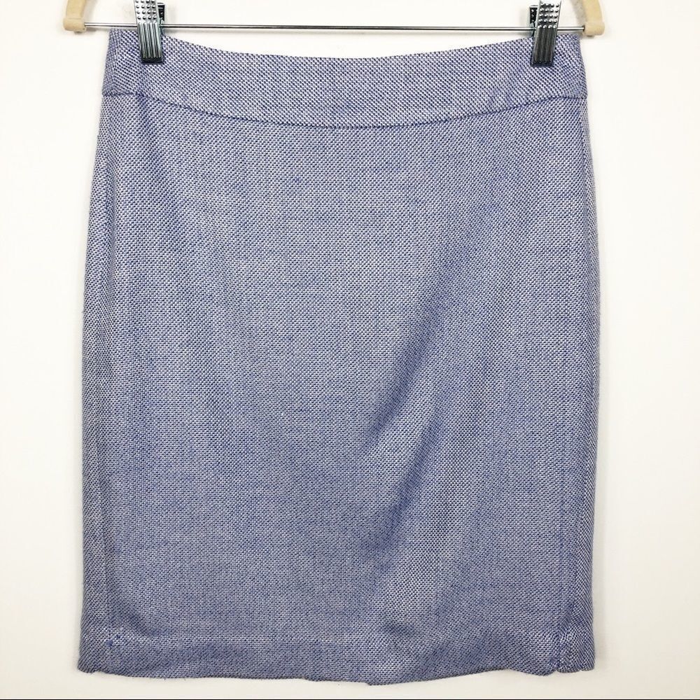 Banana Republic blue/white pencil skirt, NWOT